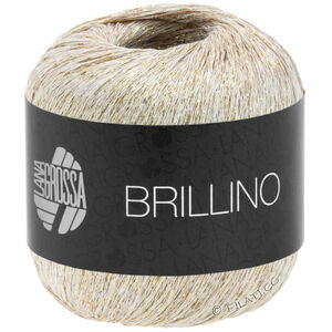 Lana Grossa BRILLINO | 09-bianco/oro