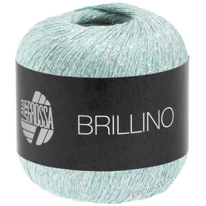 Lana Grossa BRILLINO | 11-verde pastello/argento