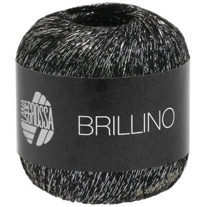 Lana Grossa BRILLINO | 13-nero/argento