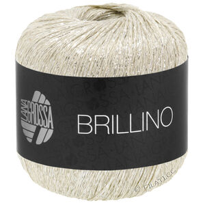 Lana Grossa BRILLINO | 32-crema/argento