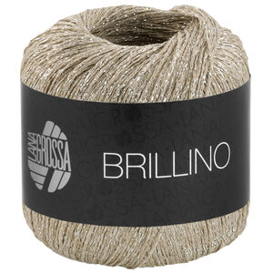Lana Grossa BRILLINO | 39-grège/argento