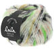 Lana Grossa BRUSHY Uni/Print (lala BERLIN) | 102-ecru/salmone/nero/verde veleno