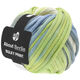 Lana Grossa BULKY Print (ABOUT BERLIN) | 107-bianco/blu chiaro/verde giallo/grigio chiaro