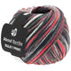 Lana Grossa BULKY Print (ABOUT BERLIN) | 155-bianco/argilla rosso/grigio scuro/rosso