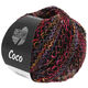 Lana Grossa COCO | 02-nero/rosa vivo/arancio/porpora