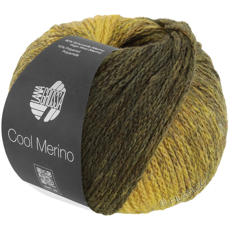 Lana Grossa COOL MERINO Dégradé | 301-oliva scuro/oliva chiaro/verde muschio