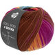 Lana Grossa COOL WOOL 4 SOCKS PRINT II | 7797-rosso chiaro/verde oliva/blu colomba/giallo ocra/orchidea/torrone