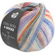 Lana Grossa COOL WOOL 4 SOCKS PRINT | 7763-ecru/turchese  /blu chiaro/grigio blu/giallo/arancio/porpora/rosso pomodoro/fiordaliso/ruggine
