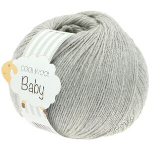 Lana Grossa COOL WOOL Baby Uni/Print 50g | 206-grigio chiaro puntinato