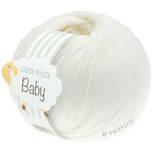 Lana Grossa COOL WOOL Baby Uni/Print 50g | 207-bianco