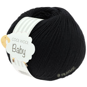 Lana Grossa COOL WOOL Baby Uni/Print 50g | 278-nero