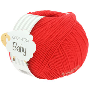 Lana Grossa COOL WOOL Baby Uni/Print 50g | 293-rosso