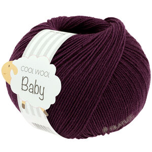 Lana Grossa COOL WOOL Baby Uni/Print 50g | 329-borgogna