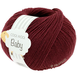 Lana Grossa COOL WOOL Baby Uni/Print 50g | 344-rosso vino