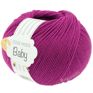 Lana Grossa COOL WOOL Baby Uni/Print 50g | 345-viola rosso