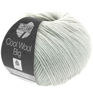 Lana Grossa COOL WOOL Big  Uni/Melange | 1002-grigio bianco
