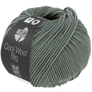 Lana Grossa COOL WOOL Big  Uni/Melange | 1040-verde grigio