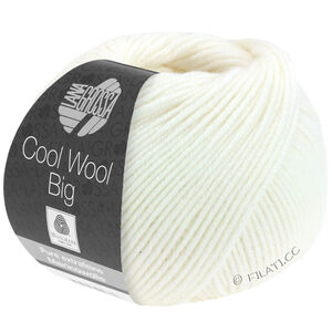 Lana Grossa COOL WOOL Big  Uni/Melange | 0615-bianco