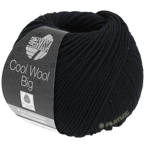 Lana Grossa COOL WOOL Big  Uni/Melange | 0627-nero