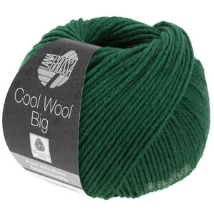 Lana Grossa COOL WOOL Big  Uni/Melange | 0949-verde bottiglia