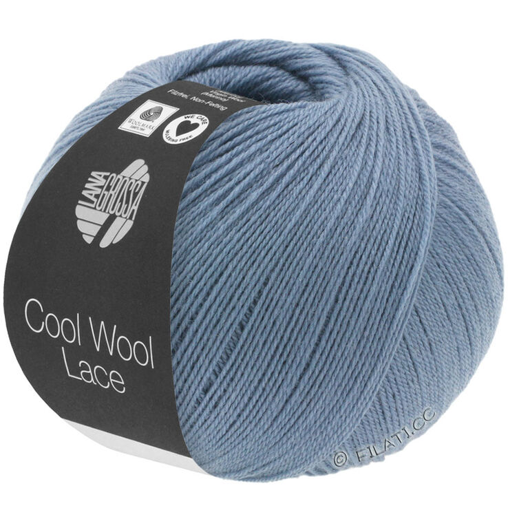 Lana Grossa COOL WOOL Lace | 02-blu colomba