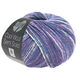Lana Grossa COOL WOOL Semi Solid | 6503-viola/jeans/ecru puntinato