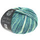 Lana Grossa COOL WOOL Semi Solid | 6506-jeans/giada/ecru puntinato