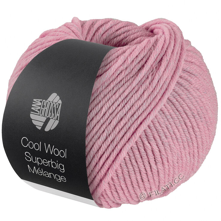 Lana Grossa COOL WOOL Superbig Mélange | 201-rosa puntinato