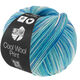 Lana Grossa COOL WOOL  Print | 844-turchese  /blu chiaro/blu azzurro/ecru