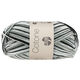 Lana Grossa COTONE Print/Spray/Mouliné | 317-bianco/grigio argento/grigio scuro/nero
