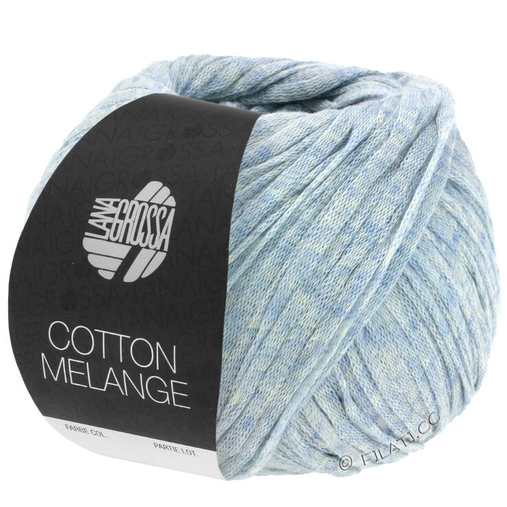 Lana Grossa COTTON MÉLANGE | 01-grigio blu