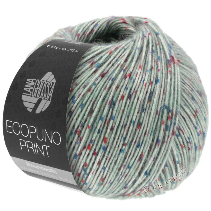 Lana Grossa ECOPUNO Print | 101-verde grigio variopinto