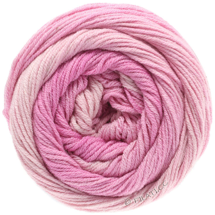 Lana Grossa ELASTICO Dégradé | 701-rosa delicata/rosa/rosa vivo