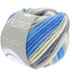 Lana Grossa FELTRO Line | 438-bianco/grigio chiaro/grigio medio/blu chiaro/fiordaliso