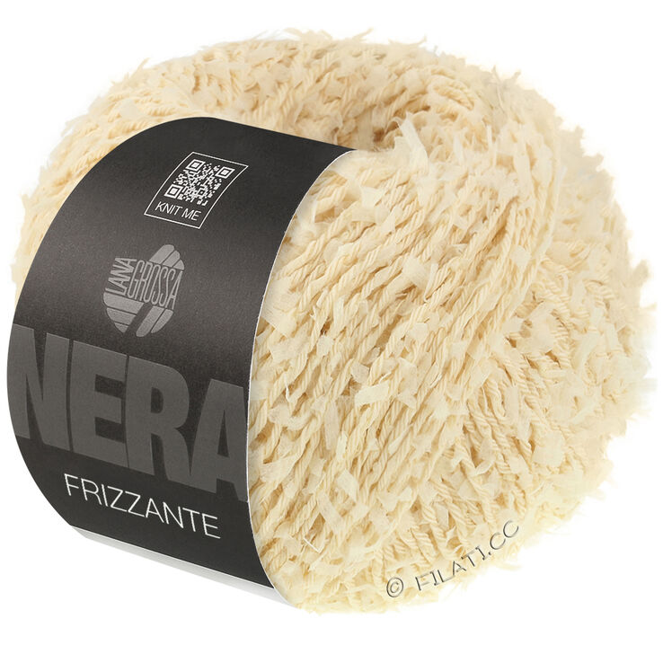 Lana Grossa FRIZZANTE (Nera) | 01-crema