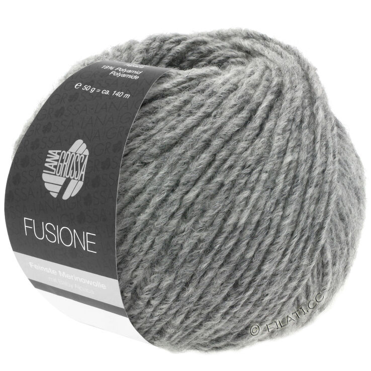 Lana Grossa FUSIONE | 01-grigio chiaro puntinato