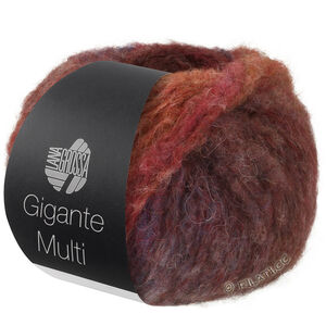 Lana Grossa GIGANTE MULTI | 103-rosso vino/marrone rossiccio/rosso grigio/melanzana/cachi/grigio marrone