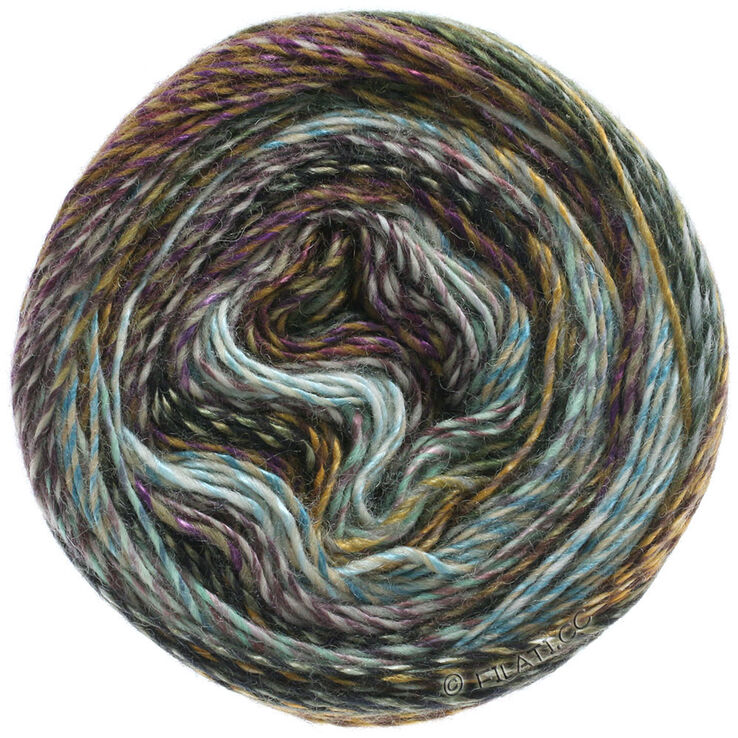 Lana Grossa GIOIA | 101-argento/menta/beige grigio/melanzana/verde grigio/oro/nero