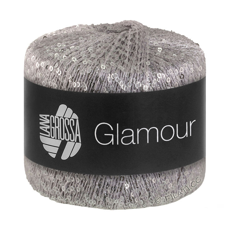 Lana Grossa GLAMOUR | 001-grigio argento