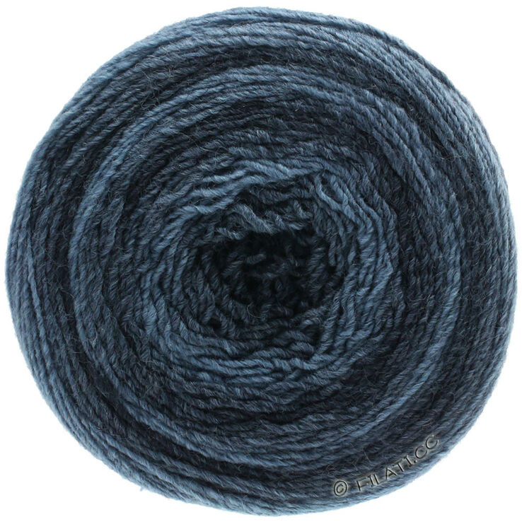 Lana Grossa GOMITOLO 200 Dégradé | 301-jeans/blu scuro