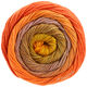 Lana Grossa GOMITOLO ALOHA | 306-arancio giallo/arancione rosso/marrone dorato/palissandro/marrone noce