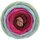 Lana Grossa GOMITOLO ALOHA | 320-rosa vivo/bordó/verde bianco/blu chiaro/cannella/marrone rosato