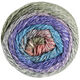 Lana Grossa GOMITOLO COLLINA | 1022-grigio chiaro/porpora grigio/viola/turchese  /rosa