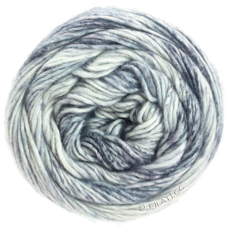Lana Grossa GOMITOLO DUO 250 | 901-ecru/grigio chiaro/grigio medio/grigio scuro