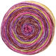 Lana Grossa GOMITOLO MEILENWEIT | 4013-rosa vivo/viola rosso/rosso marrone/giallo senape/curry