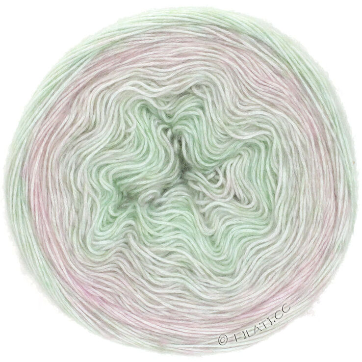 Lana Grossa GOMITOLO PUNO | 01-verde delicata/rosé
