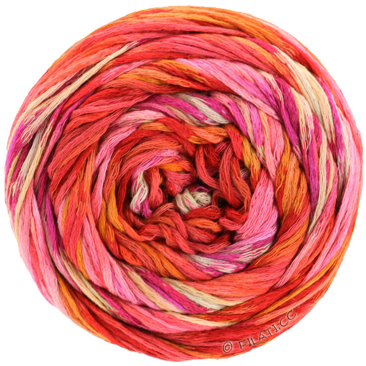 Lana Grossa GOMITOLO SELEZIONE 3 | 3001-rosso/rosa vivo/rosa/ocra/cognac/grigio chiaro