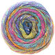 Lana Grossa GOMITOLO SUMMER TWEED | 05-blu violetto/giallo mais/turchese /ciclamino/viola rosso