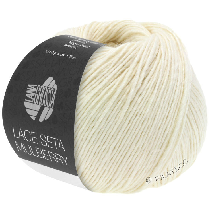 Lana Grossa LACE SETA MULBERRY | 01-bianco