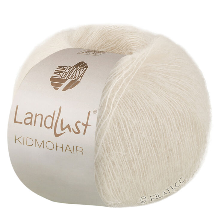 Lana Grossa LANDLUST KIDMOHAIR | 01-lana bianca